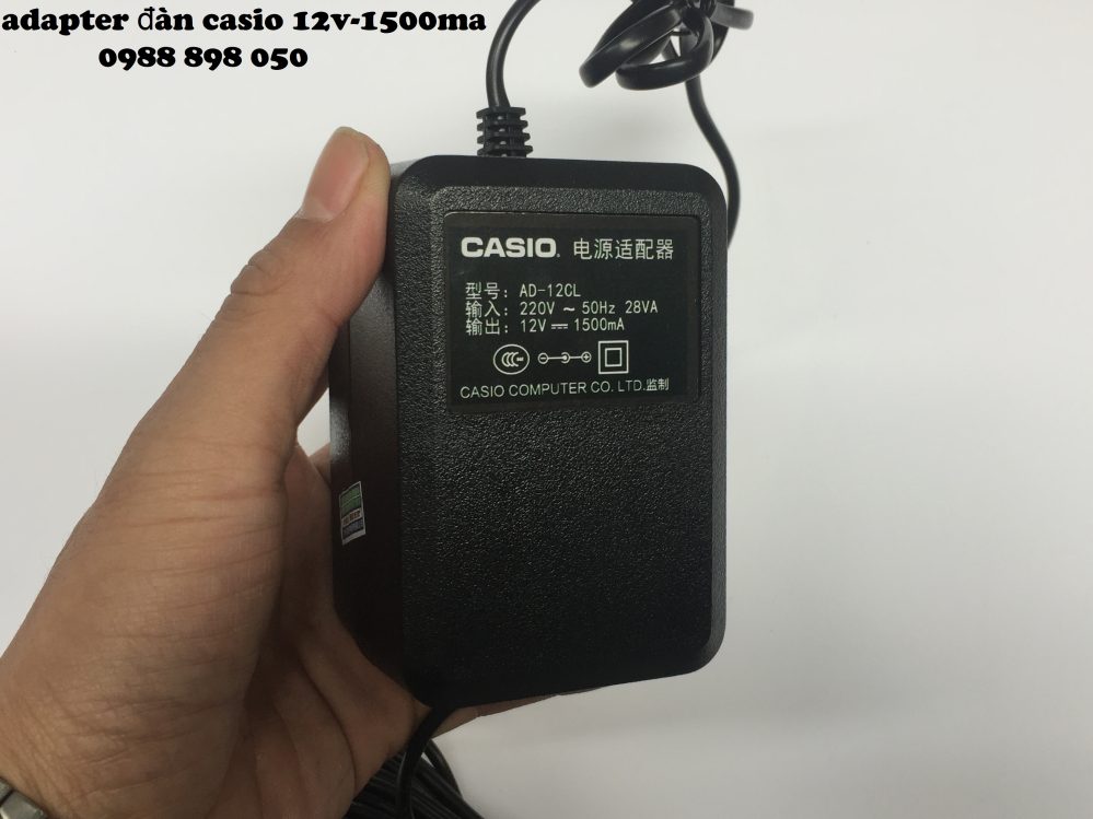 Adapter đàn organ Casio 12V 1500ma chính hãng