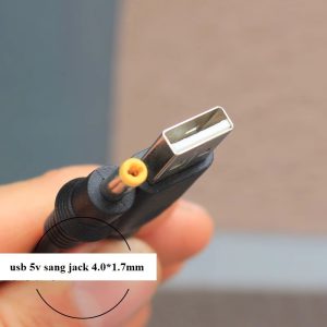 Cáp sạc USB sang 4.0*1.7mm DC dài 2,5 mét loại tốt