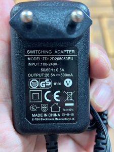 dây sạc 26.5v 500ma cho máy hút bụi cầm tay